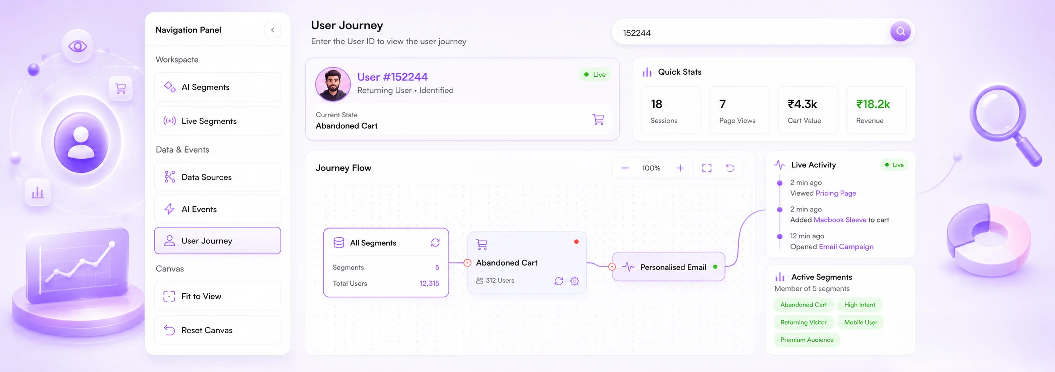Follow Every User, In Real Time